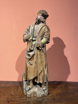 ANTWERP CARVED WOODEN SCULPTURE