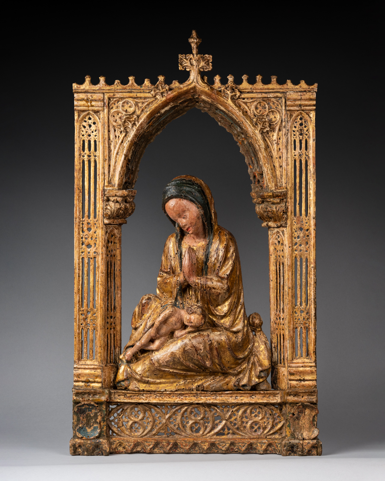 VIERGE À L’ENFANT VÉNITIENNE D’ÉPOQUE GOTHIQUE