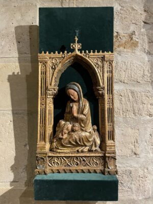 VIERGE À L’ENFANT VÉNITIENNE D’ÉPOQUE GOTHIQUE  