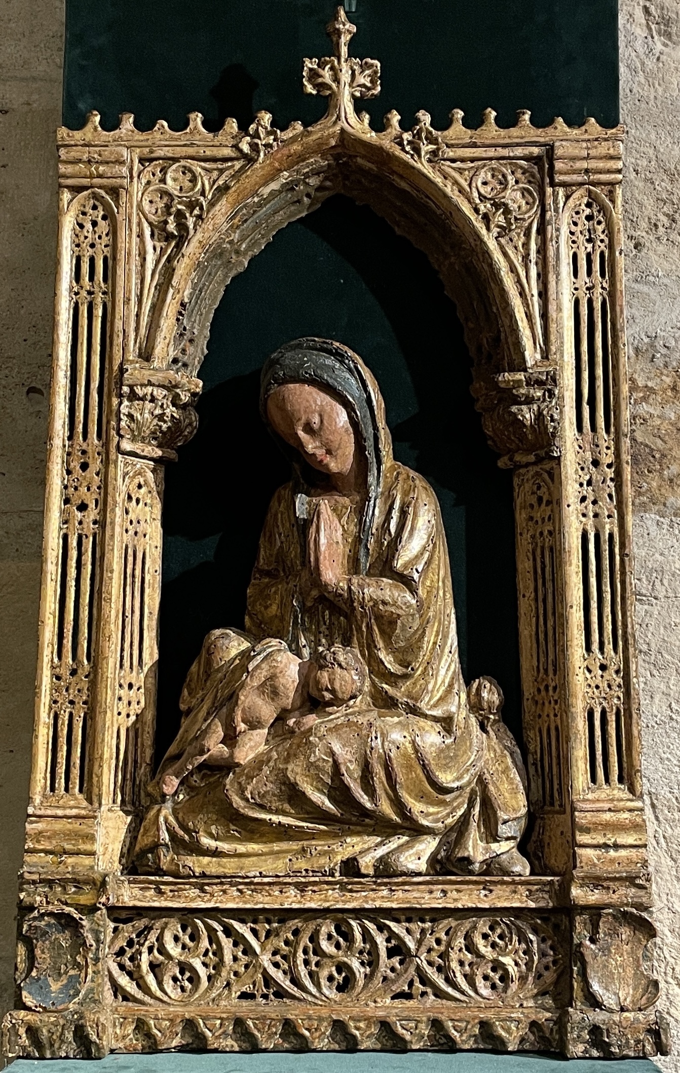 VIERGE À L’ENFANT VÉNITIENNE D’ÉPOQUE GOTHIQUE