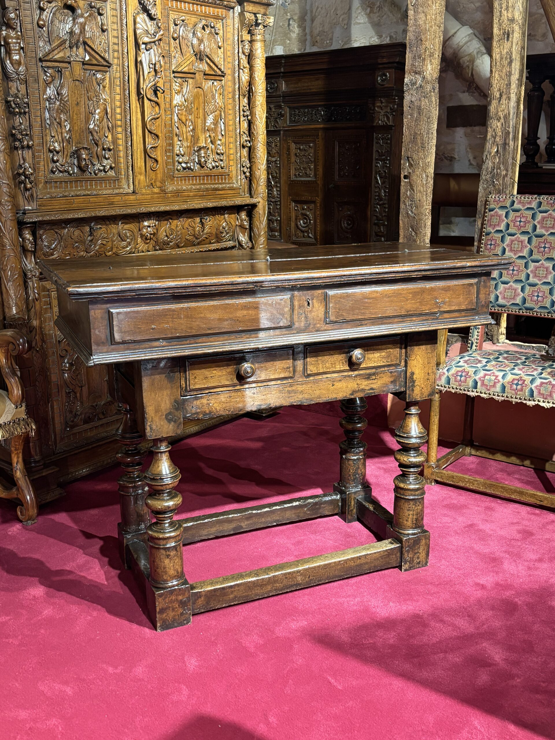 BEAU BUREAU DE LA RENAISSANCE ITALIENNE