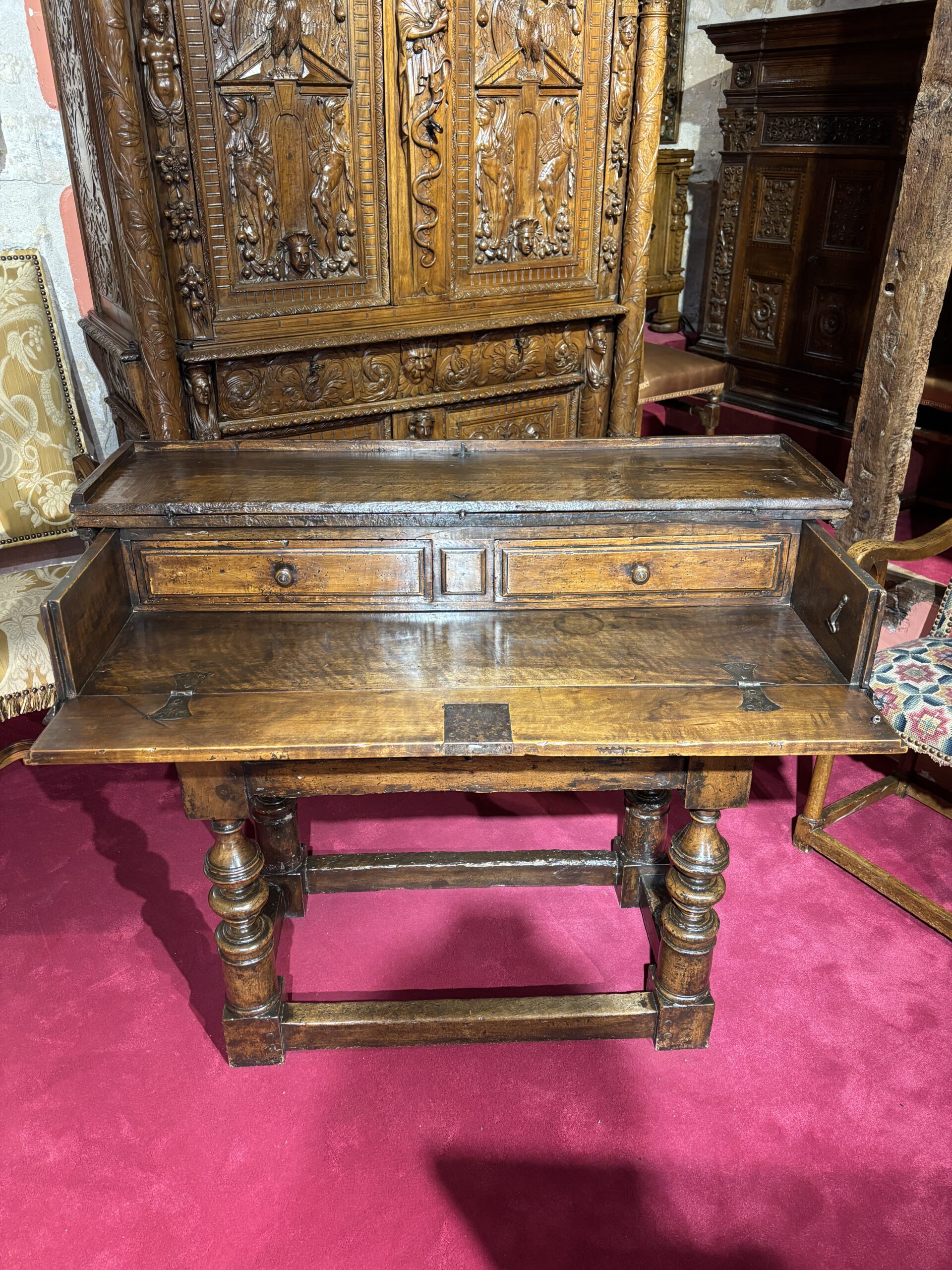 BEAU BUREAU DE LA RENAISSANCE ITALIENNE