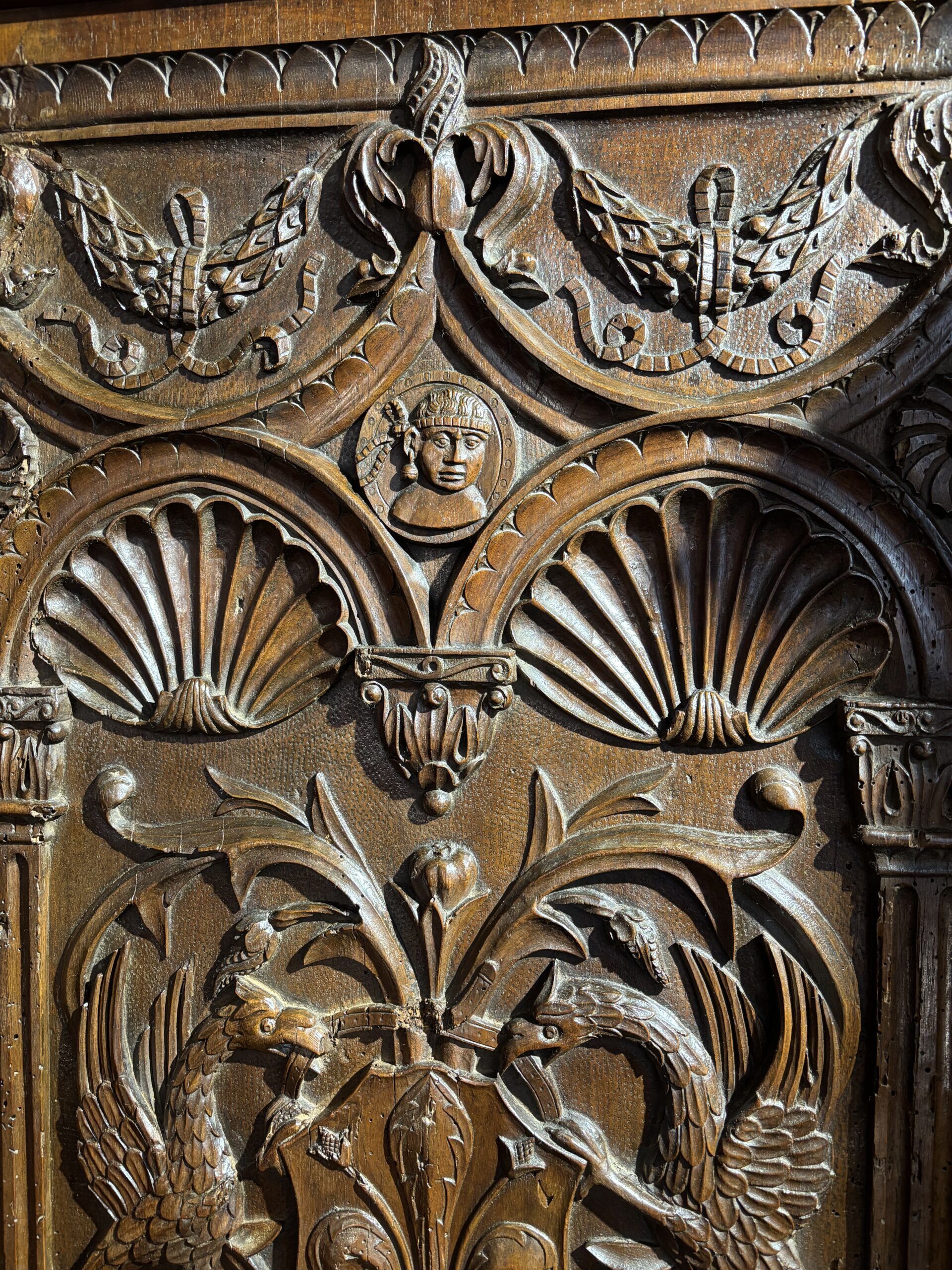 IMPORTANTE CATHÈDRE DE LA PREMIÈRE RENAISSANCE, PÉRIODE FRANÇOIS Ier